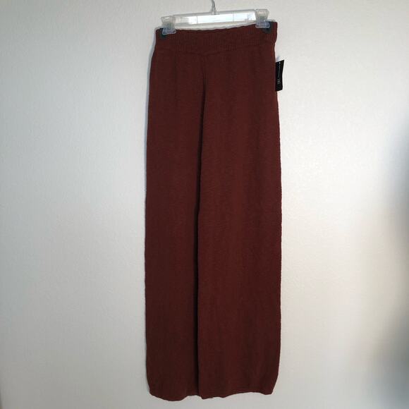 INC International Concepts Cotton Wide-Leg Sweater Pants In Deep Sienna -XXL - Picture 3 of 5